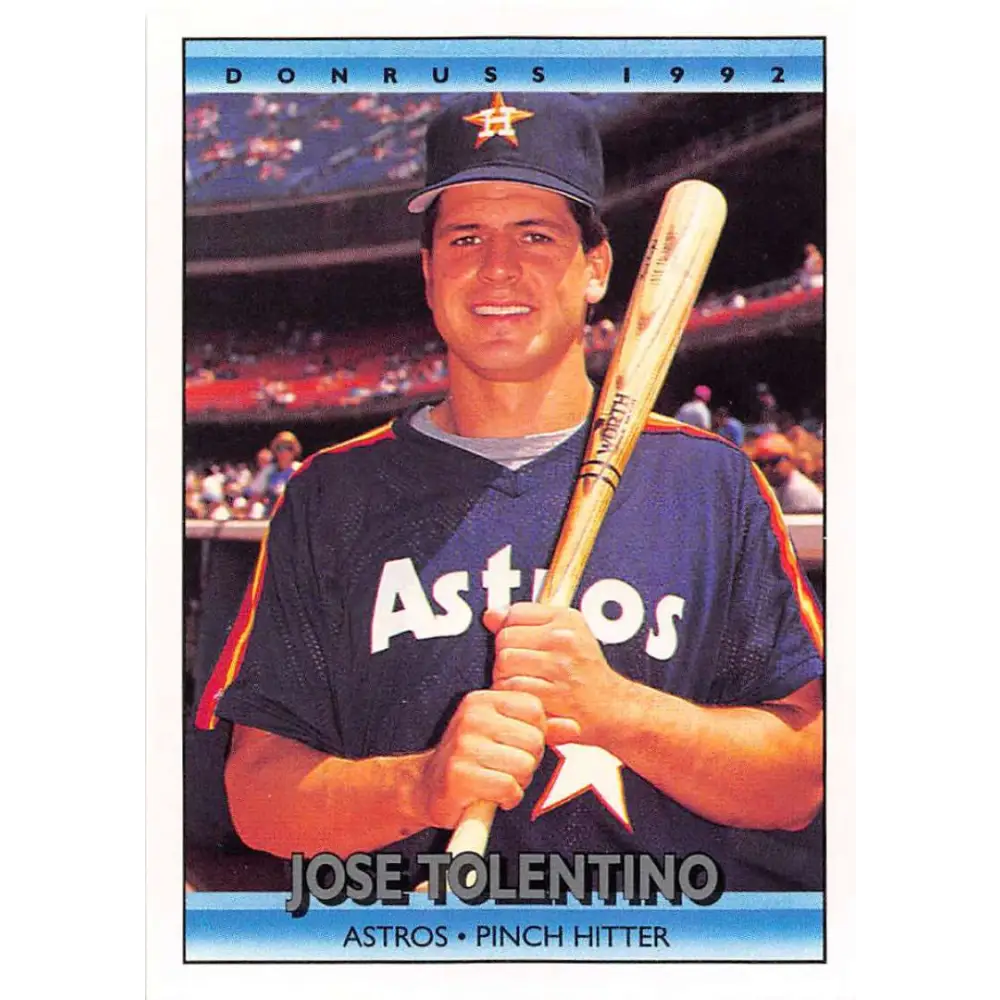 1992 Donruss #589 Jose Tolentino NM-MT Houston Astros Baseball Card Image 1