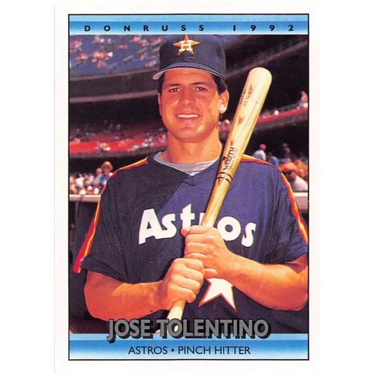 1992 Donruss #589 Jose Tolentino NM-MT Houston Astros Baseball Card Image 1