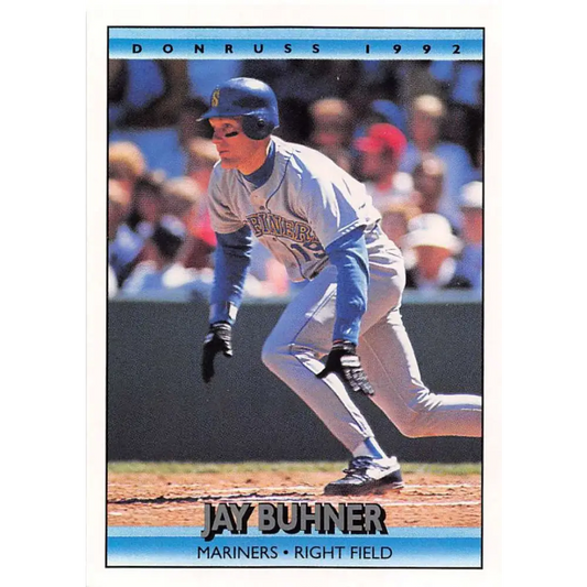 1992 Donruss #61 Jay Buhner NM-MT Seattle Mariners Baseball Card Image 1
