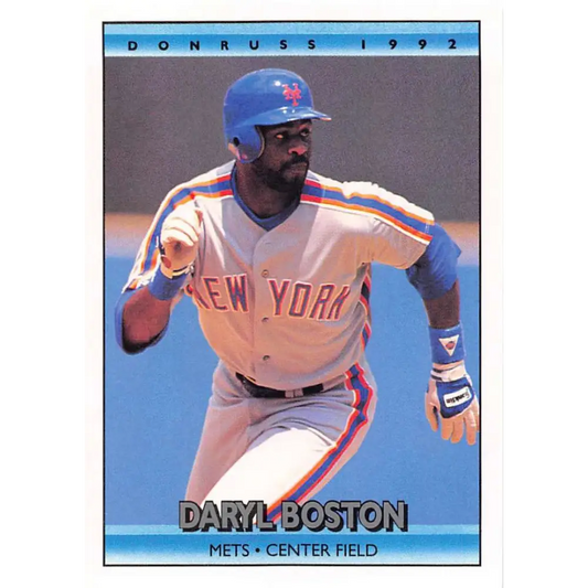 1992 Donruss #612 Daryl Boston NM-MT New York Mets Baseball Card Image 1