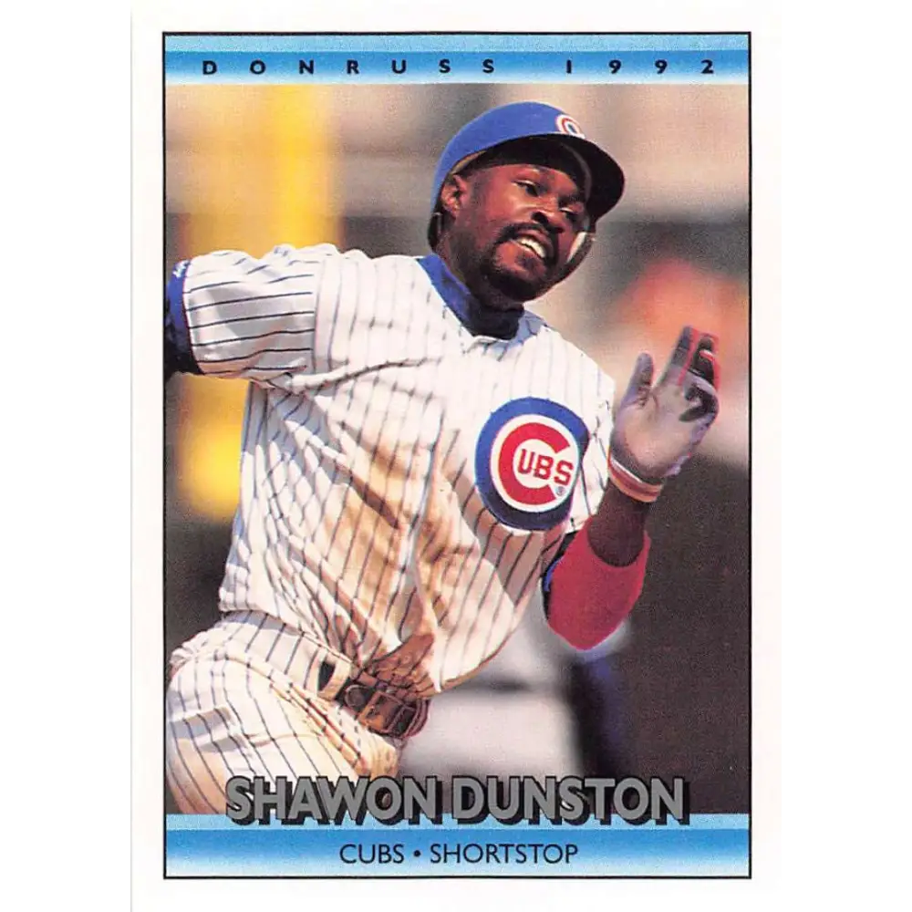 1992 Donruss #613 Shawon Dunston NM-MT Chicago Cubs Baseball Card Image 1