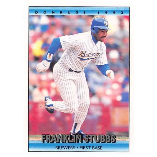 1992 Donruss #618 Franklin Stubbs NM-MT Milwaukee Brewers Baseball Card Image 1