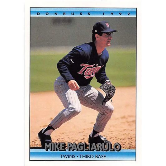 1992 Donruss #62 Mike Pagliarulo NM-MT Minnesota Twins Baseball Card Image 1