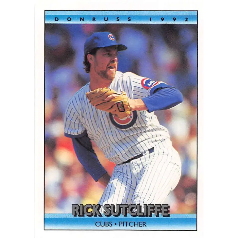 1992 Donruss #642 Rick Sutcliffe NM-MT Chicago Cubs Baseball Card Image 1
