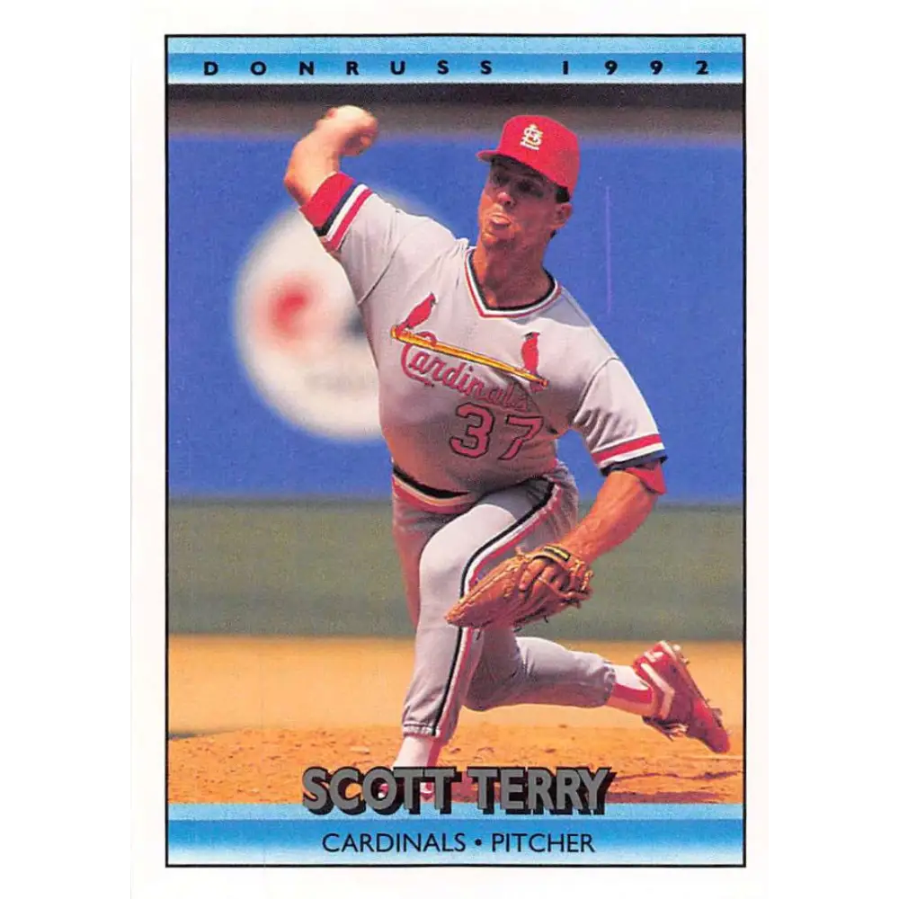 1992 Donruss #655 Scott Terry NM-MT St. Louis Cardinals Baseball Card Image 1