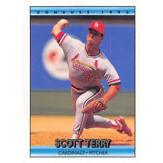 1992 Donruss #655 Scott Terry NM-MT St. Louis Cardinals Baseball Card Image 1