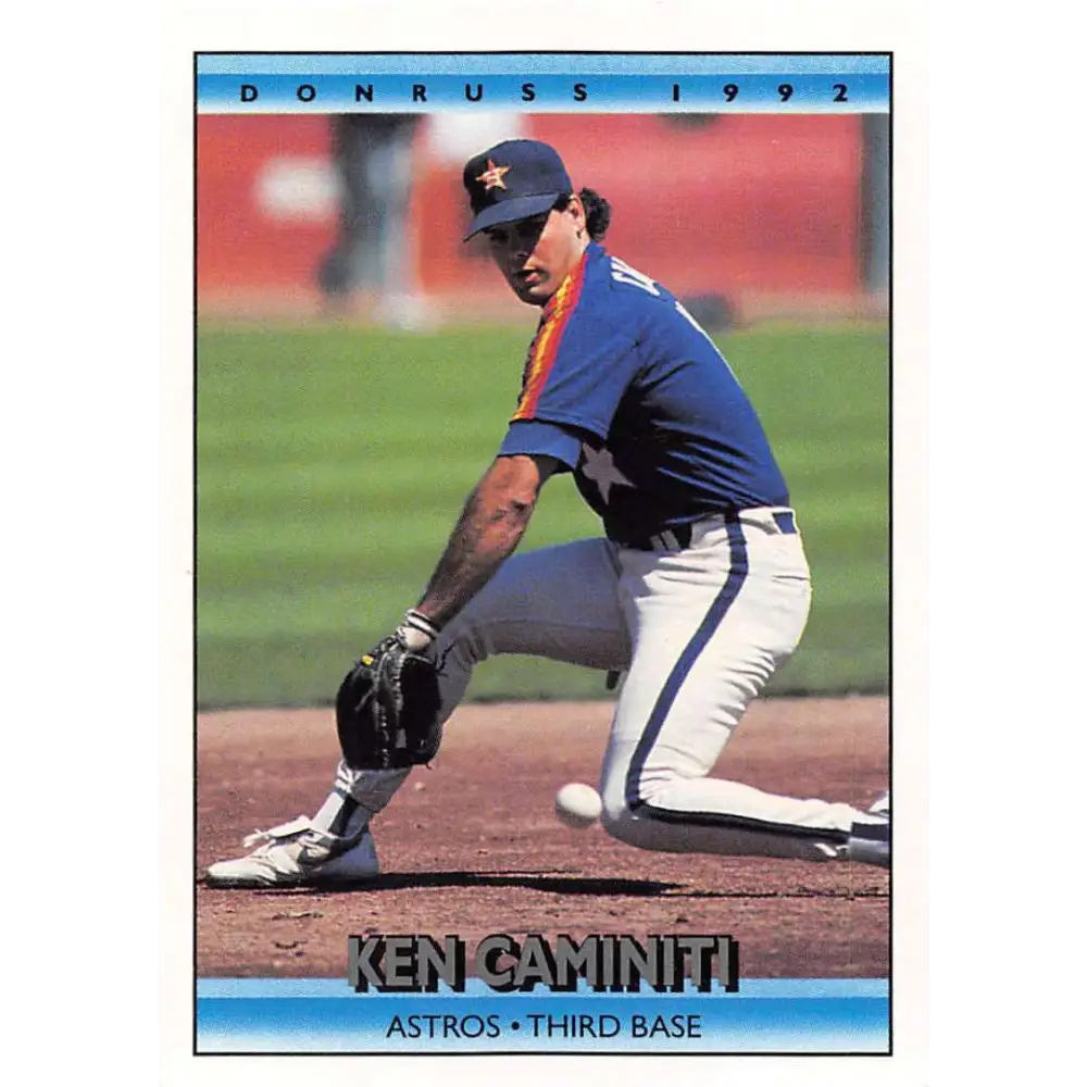 1992 Donruss #66 Ken Caminiti NM-MT Houston Astros Baseball Card Image 1