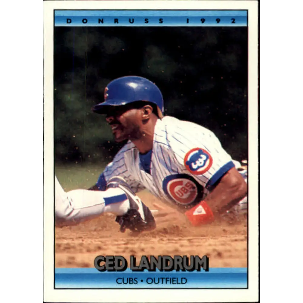 1992 Donruss #662 Ced Landrum NM-MT Chicago Cubs Baseball Card Image 1