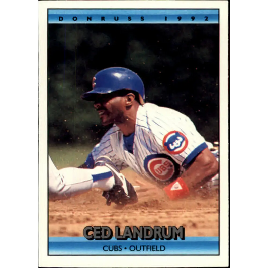 1992 Donruss #662 Ced Landrum NM-MT Chicago Cubs Baseball Card Image 1