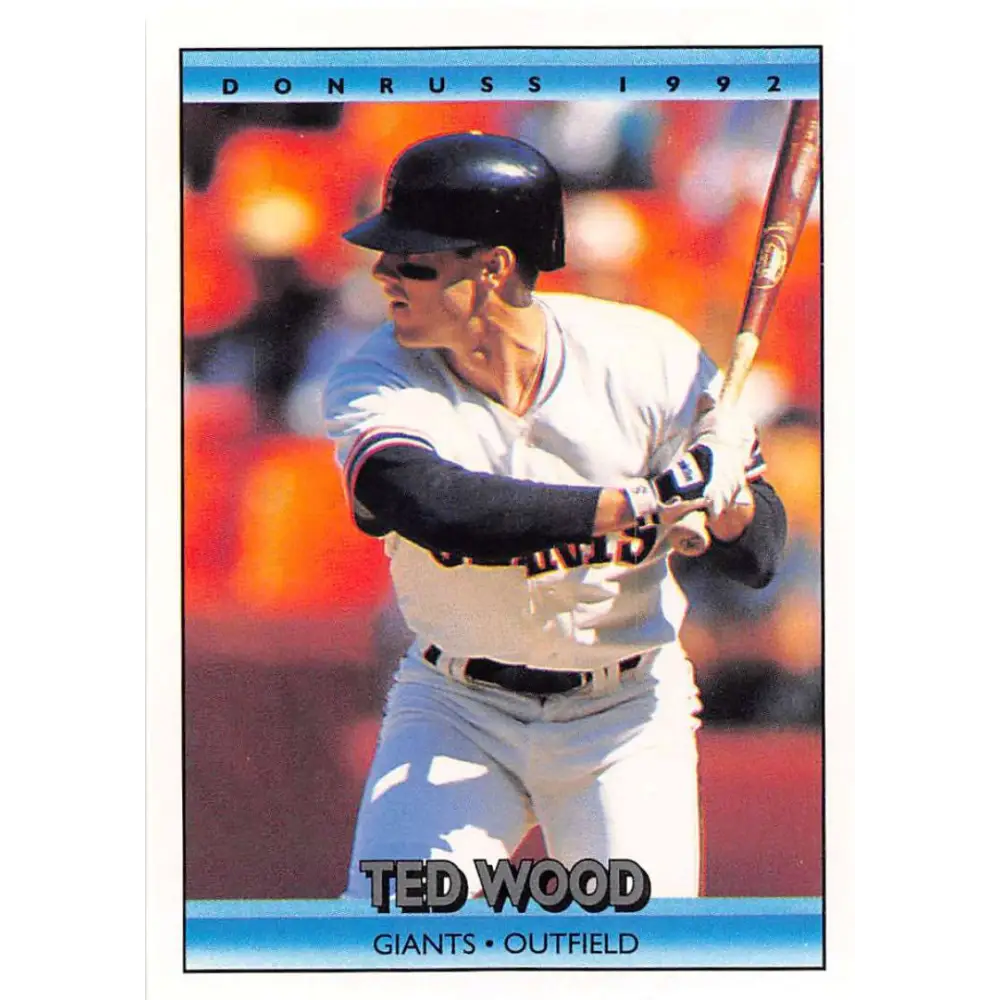 1992 Donruss #681 Ted Wood NM-MT San Francisco Giants Baseball Card Image 1