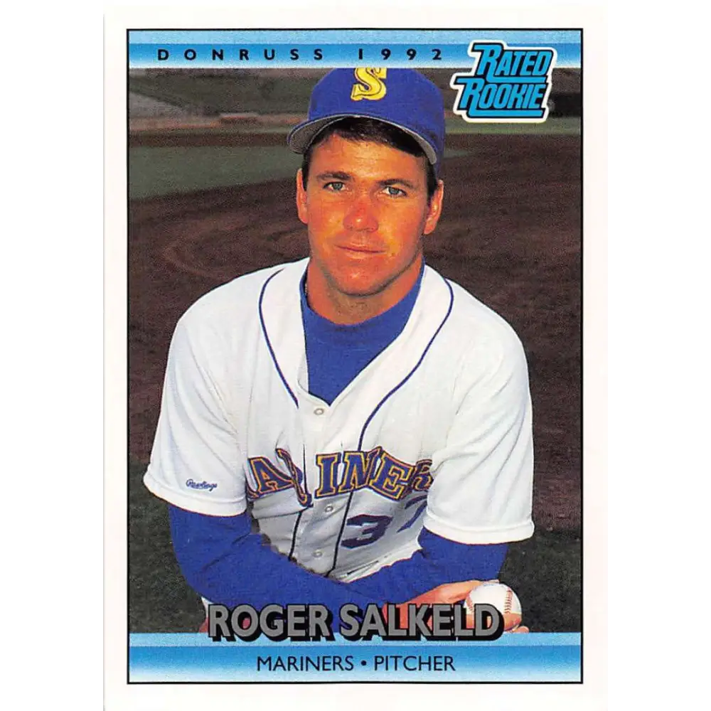 1992 Donruss #7 Roger Salkeld RR NM-MT Seattle Mariners Baseball Card Image 1