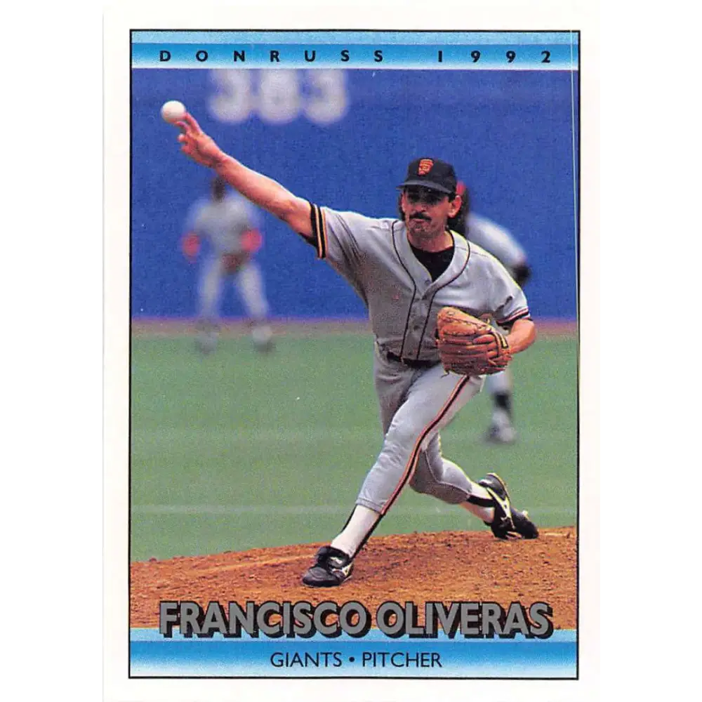 1992 Donruss #702 Francisco Oliveras NM-MT San Francisco Giants Baseball Card Image 1