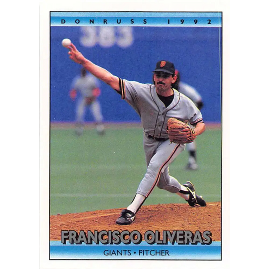 1992 Donruss #702 Francisco Oliveras NM-MT San Francisco Giants Baseball Card Image 1
