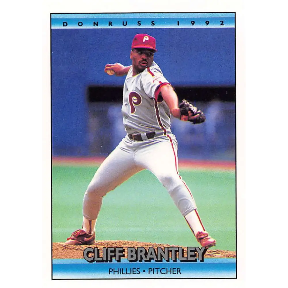 1992 Donruss #722 Cliff Brantley NM-MT RC Rookie Philadelphia Phillies Baseball Card Image 1