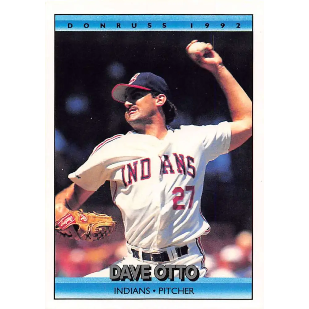 1992 Donruss #730 Dave Otto NM-MT Cleveland Indians Baseball Card Image 1
