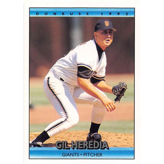 1992 Donruss #737 Gil Heredia NM-MT RC Rookie San Francisco Giants Baseball Card Image 1