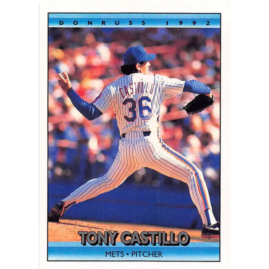 1992 Donruss #739 Tony Castillo NM-MT New York Mets Baseball Card Image 1