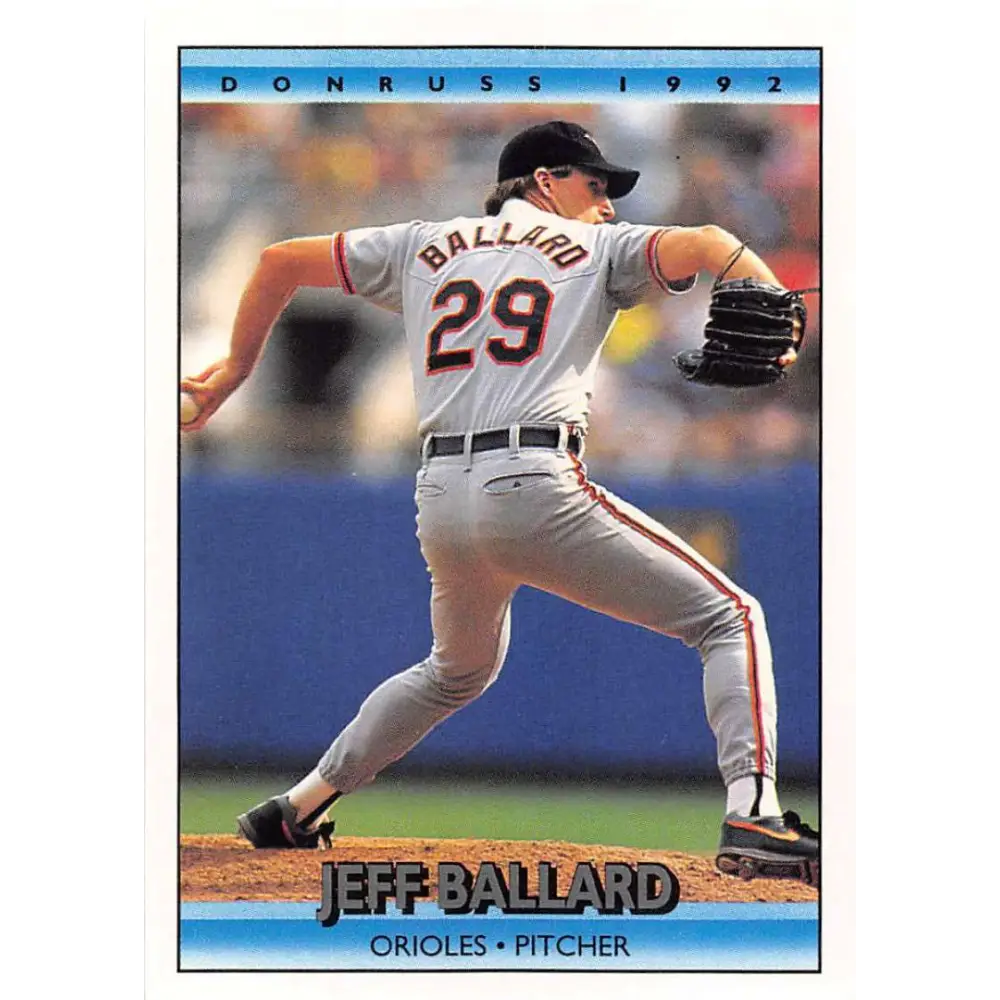 1992 Donruss #74 Jeff Ballard NM-MT Baltimore Orioles Baseball Card Image 1