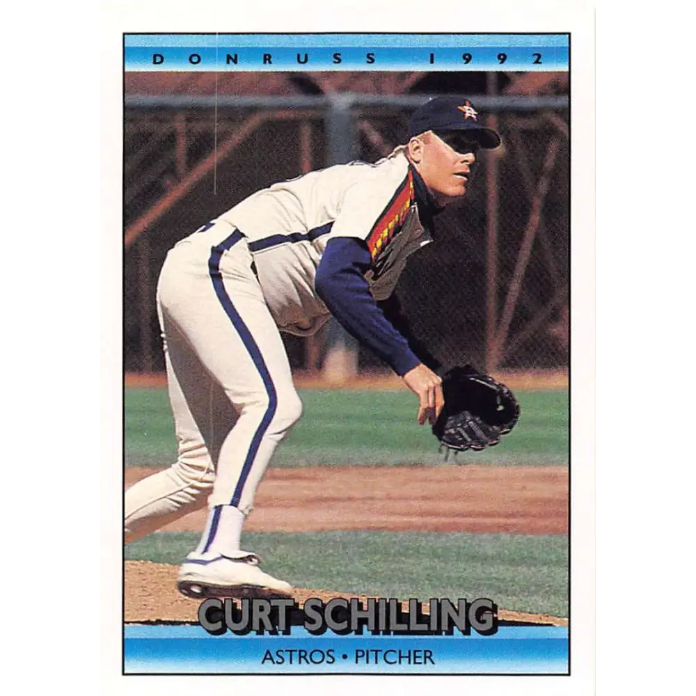 1992 Donruss #757 Curt Schilling NM-MT Houston Astros Baseball Card Image 1
