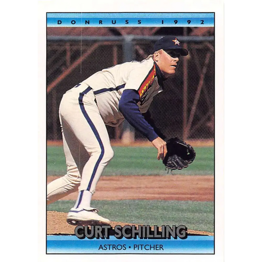 1992 Donruss #757 Curt Schilling NM-MT Houston Astros Baseball Card Image 1