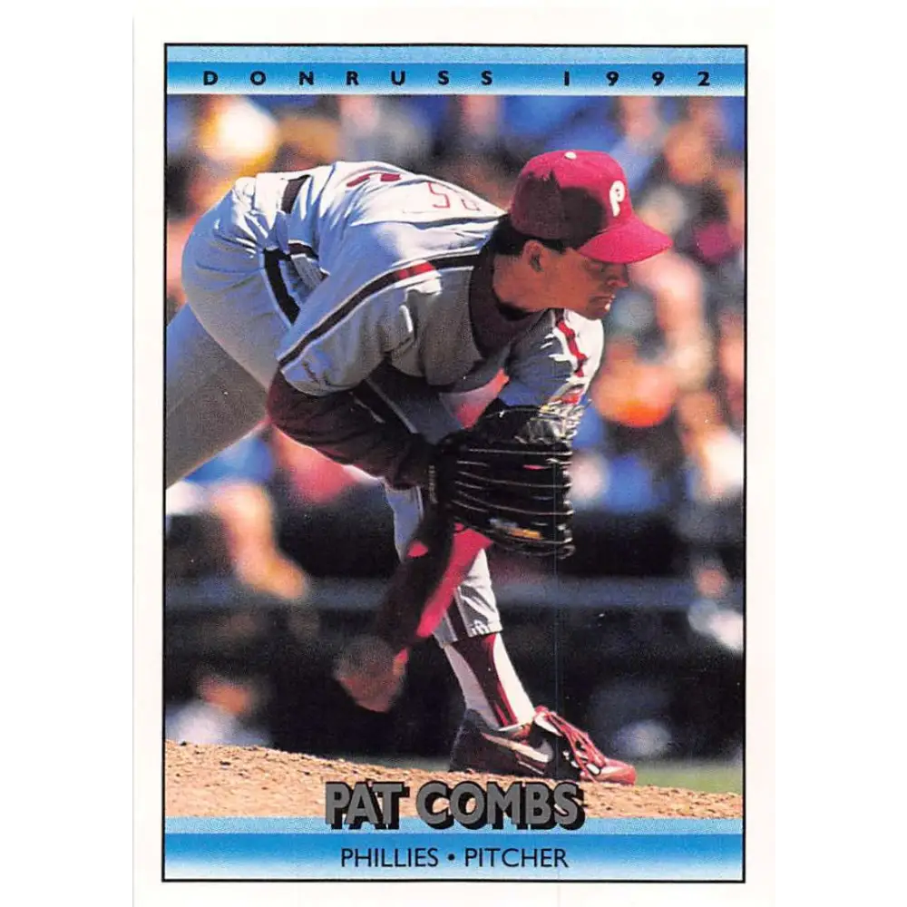 1992 Donruss #76 Pat Combs NM-MT Philadelphia Phillies Baseball Card Image 1
