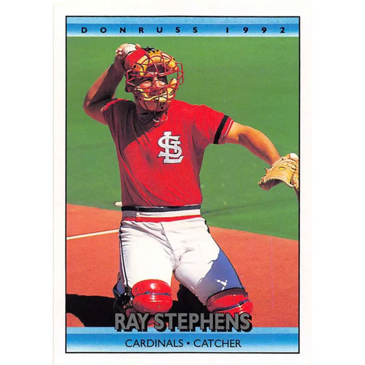 1992 Donruss #764 Ray Stephens NM-MT St. Louis Cardinals Baseball Card Image 1
