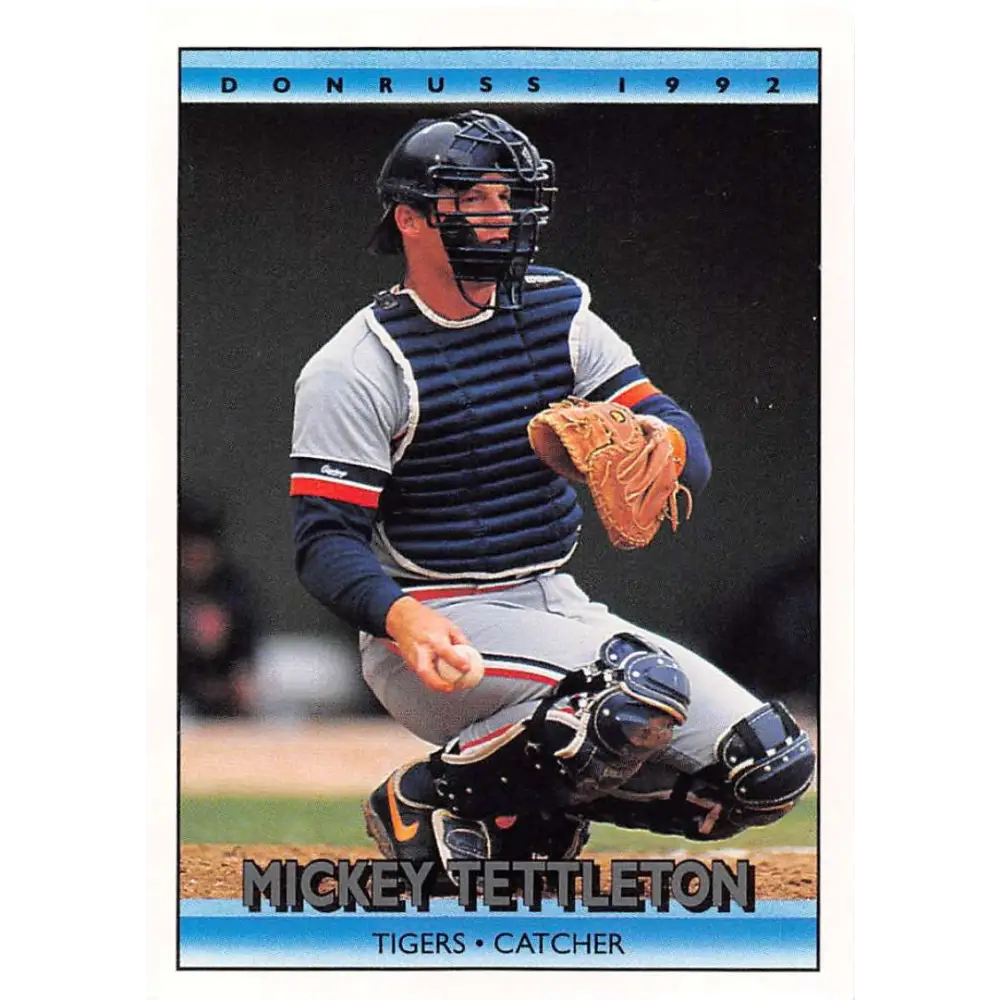 1992 Donruss #85 Mickey Tettleton NM-MT Detroit Tigers Baseball Card Image 1