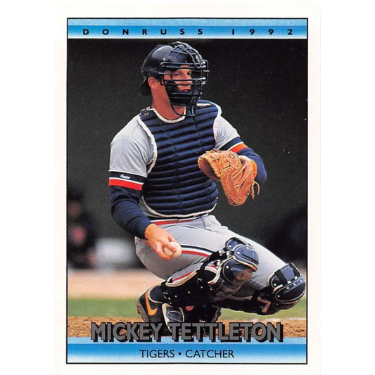 1992 Donruss #85 Mickey Tettleton NM-MT Detroit Tigers Baseball Card Image 1
