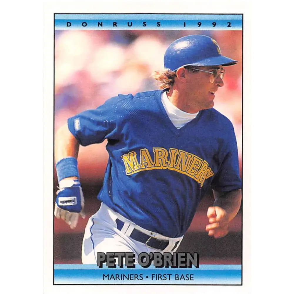 1992 Donruss #86 Pete O'Brien NM-MT Seattle Mariners Baseball Card Image 1