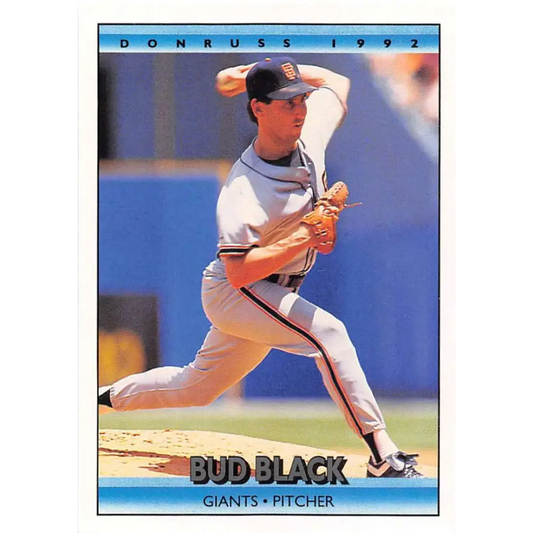 1992 Donruss #93 Bud Black NM-MT San Francisco Giants Baseball Card Image 1