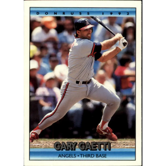 1992 Donruss #96 Gary Gaetti NM-MT California Angels Baseball Card Image 1