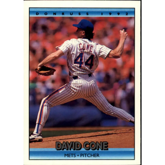 1992 Donruss #97 David Cone NM-MT New York Mets Baseball Card Image 1