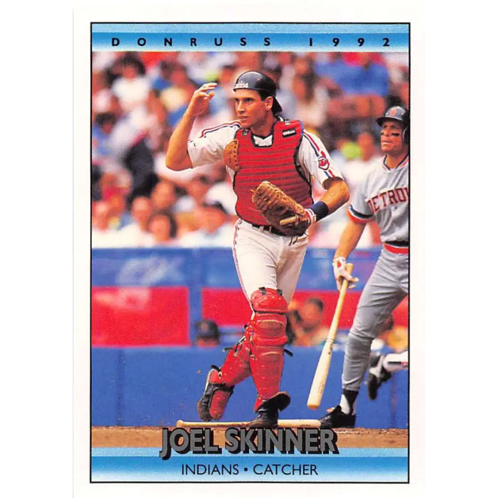 1992 Donruss #99 Joel Skinner NM-MT Cleveland Indians Baseball Card Image 1