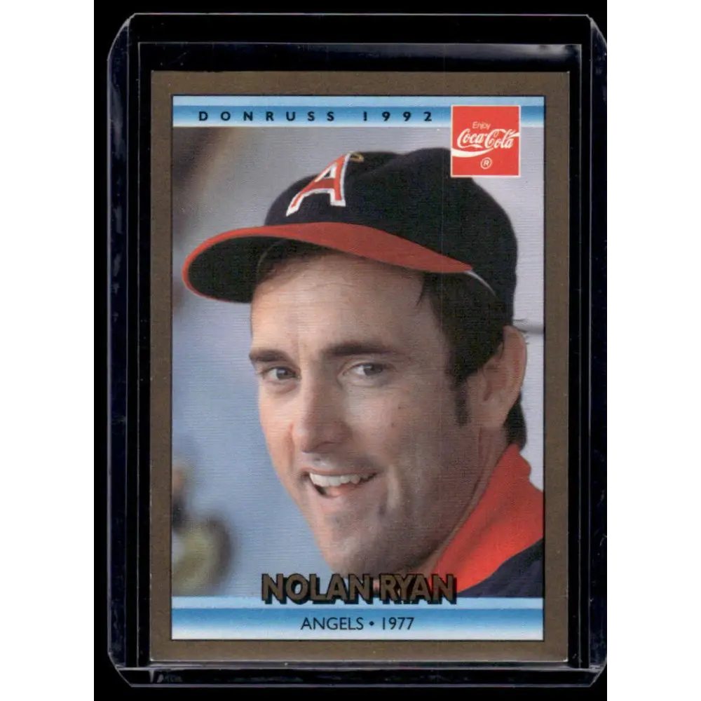 1992 Donruss Coca-Cola Nolan Ryan #11 Nolan Ryan California Angels NM-MT Baseball Card Image 1