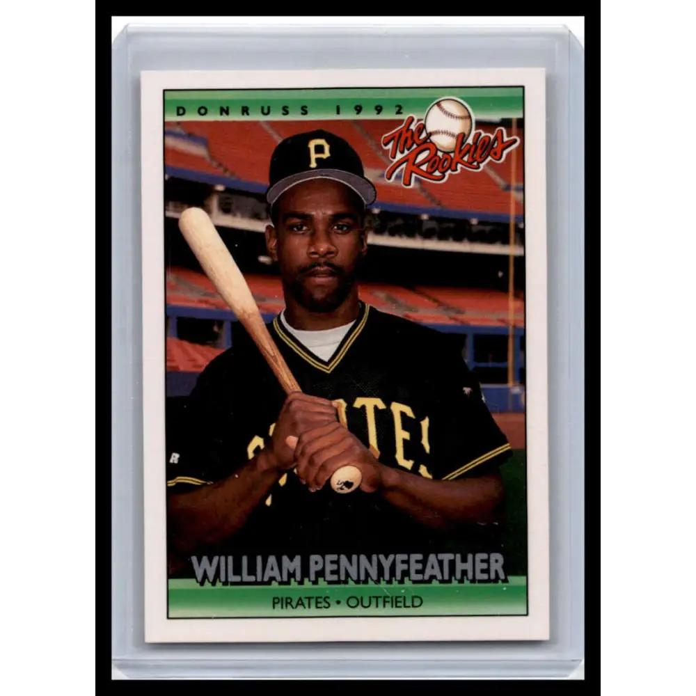 1992 Donruss The Rookies #93 Will Pennyfeather NM-MT Pittsburgh Pirates Baseball Card Image 1