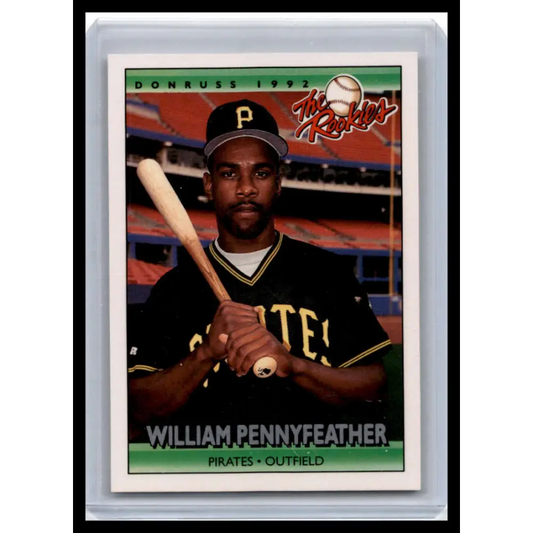 1992 Donruss The Rookies #93 Will Pennyfeather NM-MT Pittsburgh Pirates Baseball Card Image 1