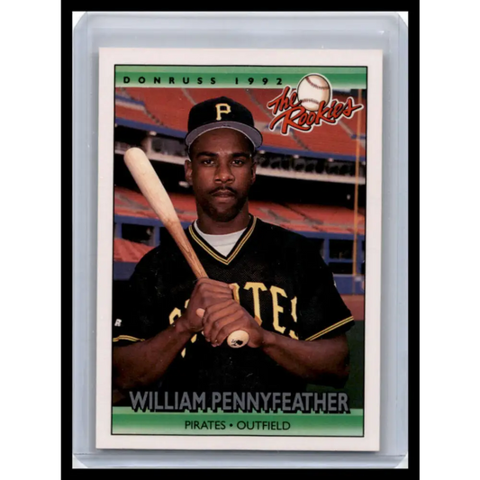1992 Donruss The Rookies #93 Will Pennyfeather NM-MT Pittsburgh Pirates Baseball Card Image 1