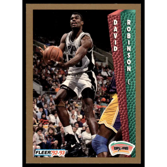 1992 Fleer #207 David Robinson NM/MT San Antonio Spurs Basketball Card Image 1
