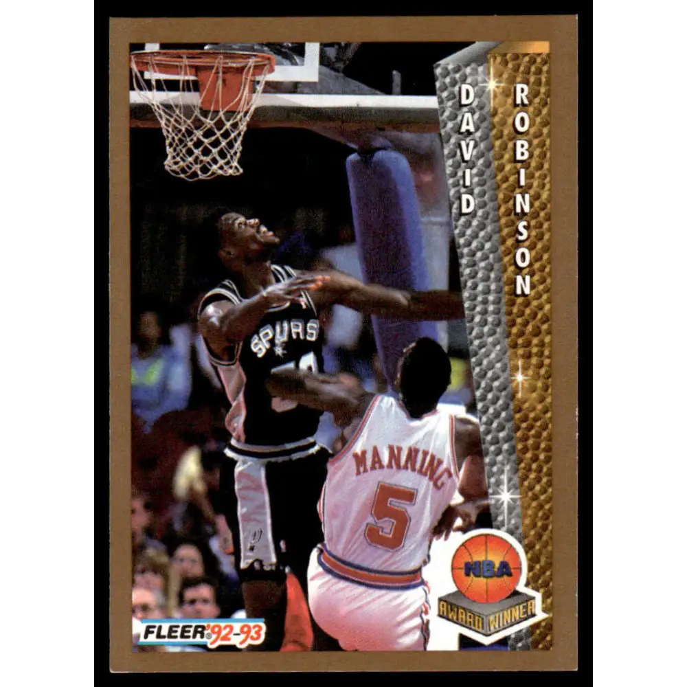 1992 Fleer #248 David Robinson NM/MT San Antonio Spurs Basketball Card Image 1