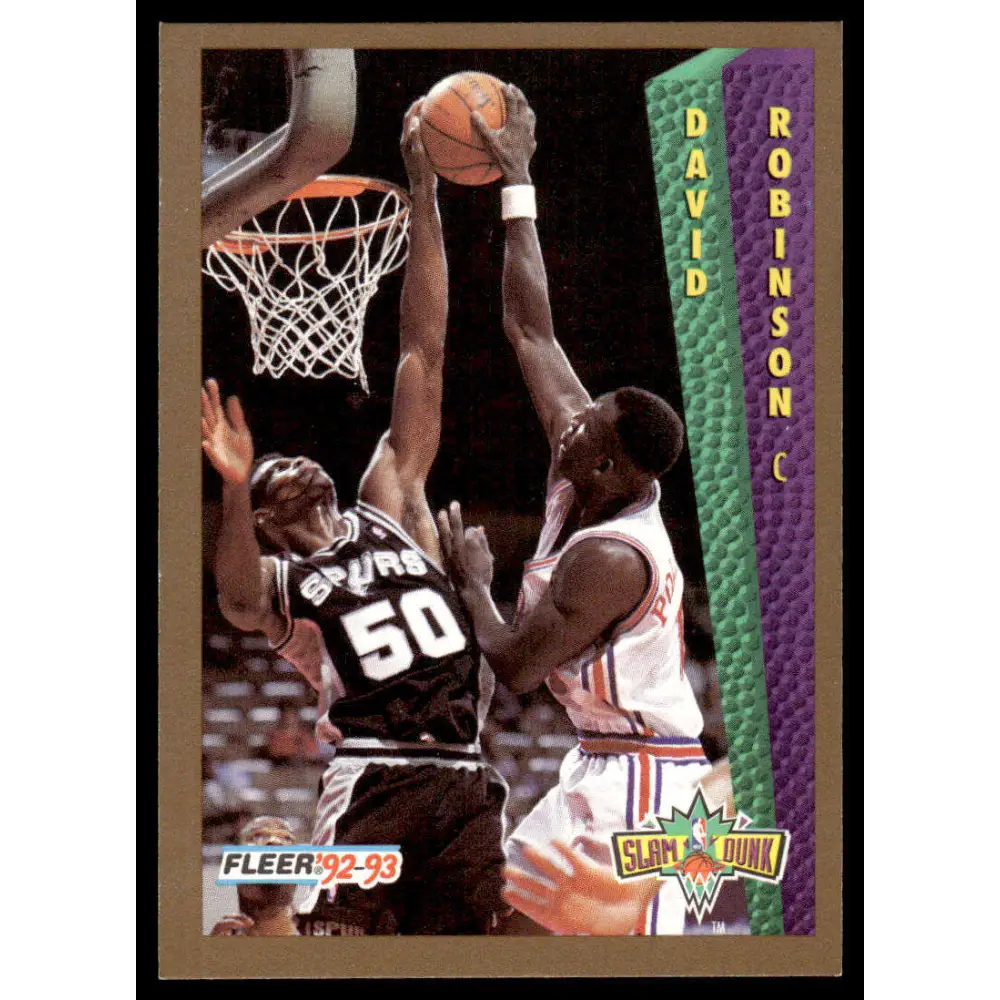 1992 Fleer #288 David Robinson NM/MT San Antonio Spurs Basketball Card Image 1