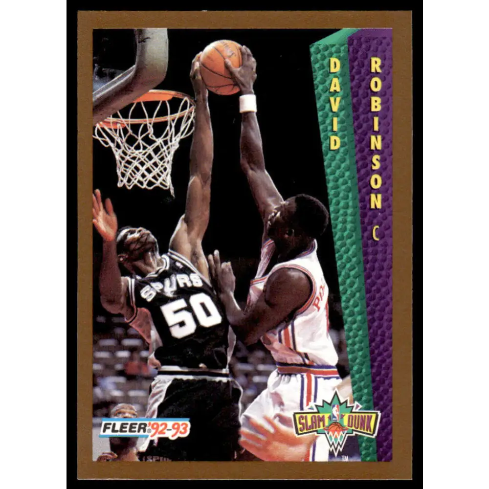 1992 Fleer #288 David Robinson NM/MT San Antonio Spurs Basketball Card Image 1