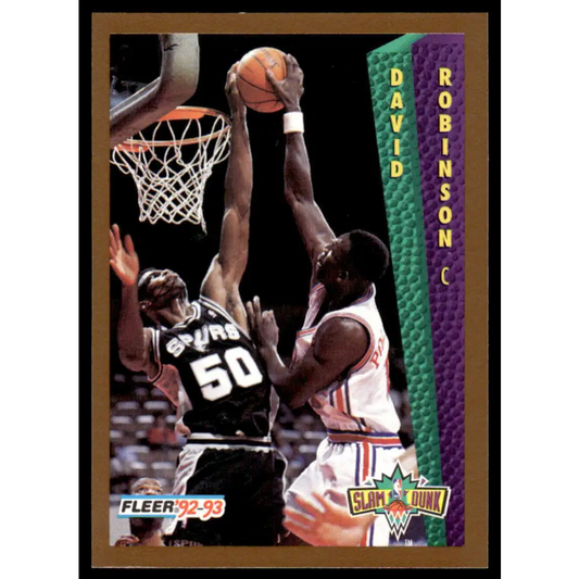 1992 Fleer #288 David Robinson NM/MT San Antonio Spurs Basketball Card Image 1