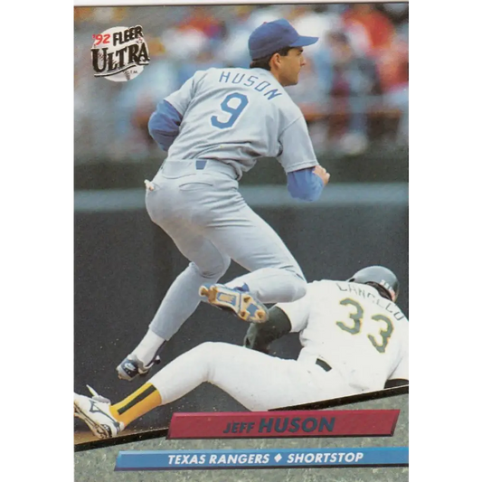 1992 Fleer Ultra #133 Jeff Huson NM-MT Texas Rangers Baseball Card Image 1