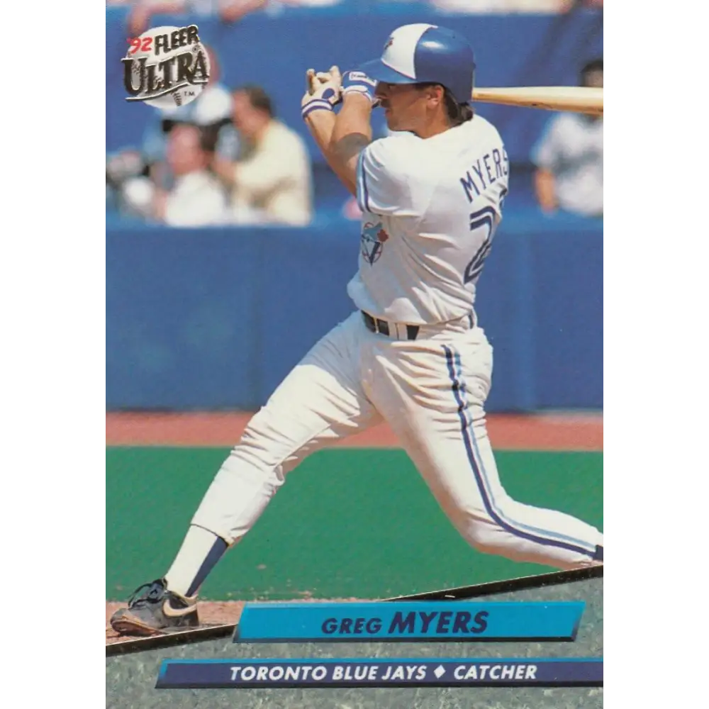 1992 Fleer Ultra #150 Greg Myers NM-MT Toronto Blue Jays Baseball Card Image 1