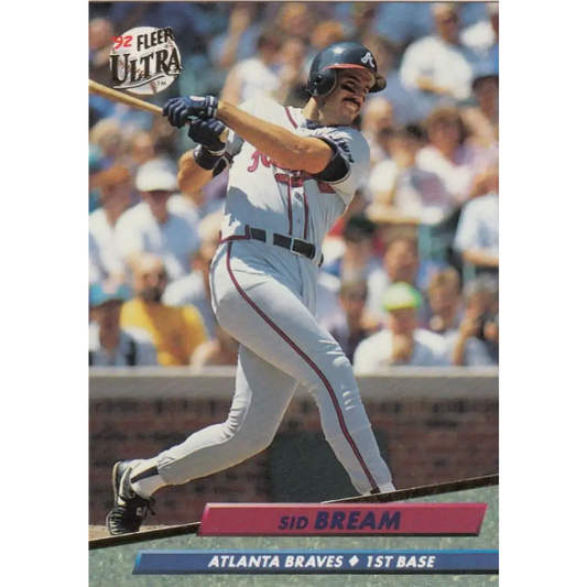 1992 Fleer Ultra #160 Sid Bream NM-MT Atlanta Braves Baseball Card Image 1