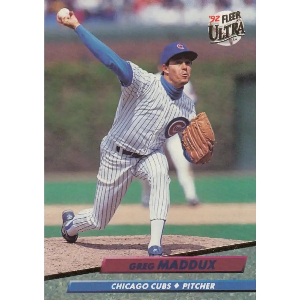 1992 Fleer Ultra #178 Greg Maddux NM-MT Chicago Cubs Baseball Card Image 1