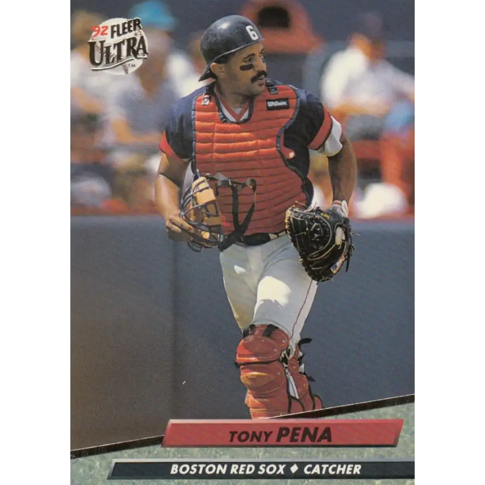 1992 Fleer Ultra #18 Tony Pena NM-MT Boston Red Sox Baseball Card Image 1