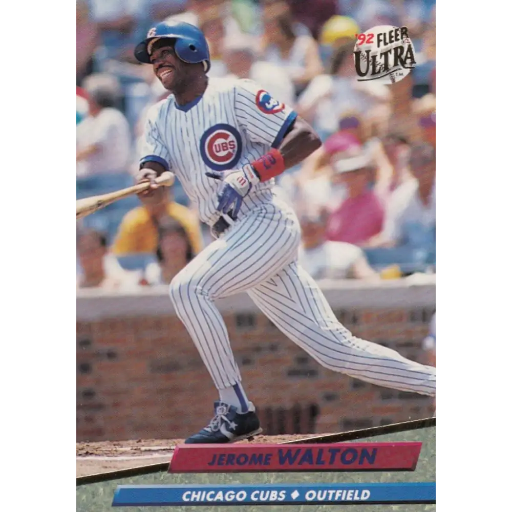1992 Fleer Ultra #184 Jerome Walton NM-MT Chicago Cubs Baseball Card Image 2