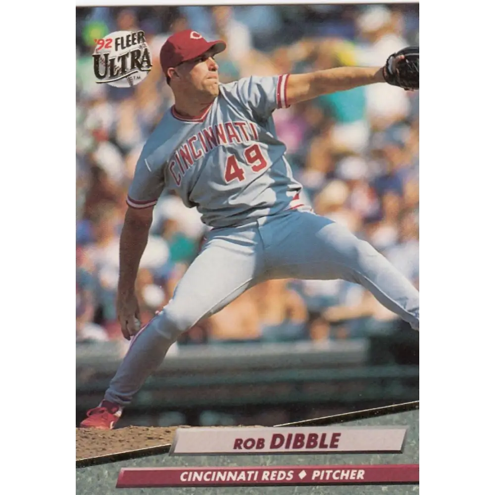 1992 Fleer Ultra #187 Rob Dibble NM-MT Cincinnati Reds Baseball Card Image 1