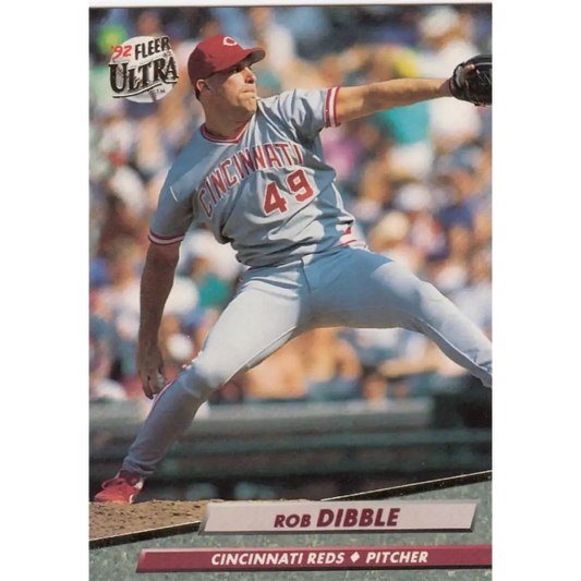 1992 Fleer Ultra #187 Rob Dibble NM-MT Cincinnati Reds Baseball Card Image 1